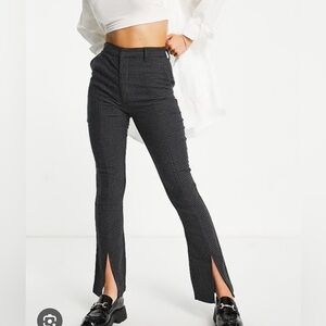 Abercrombie & Fitch Split Front Check Pant sz 8